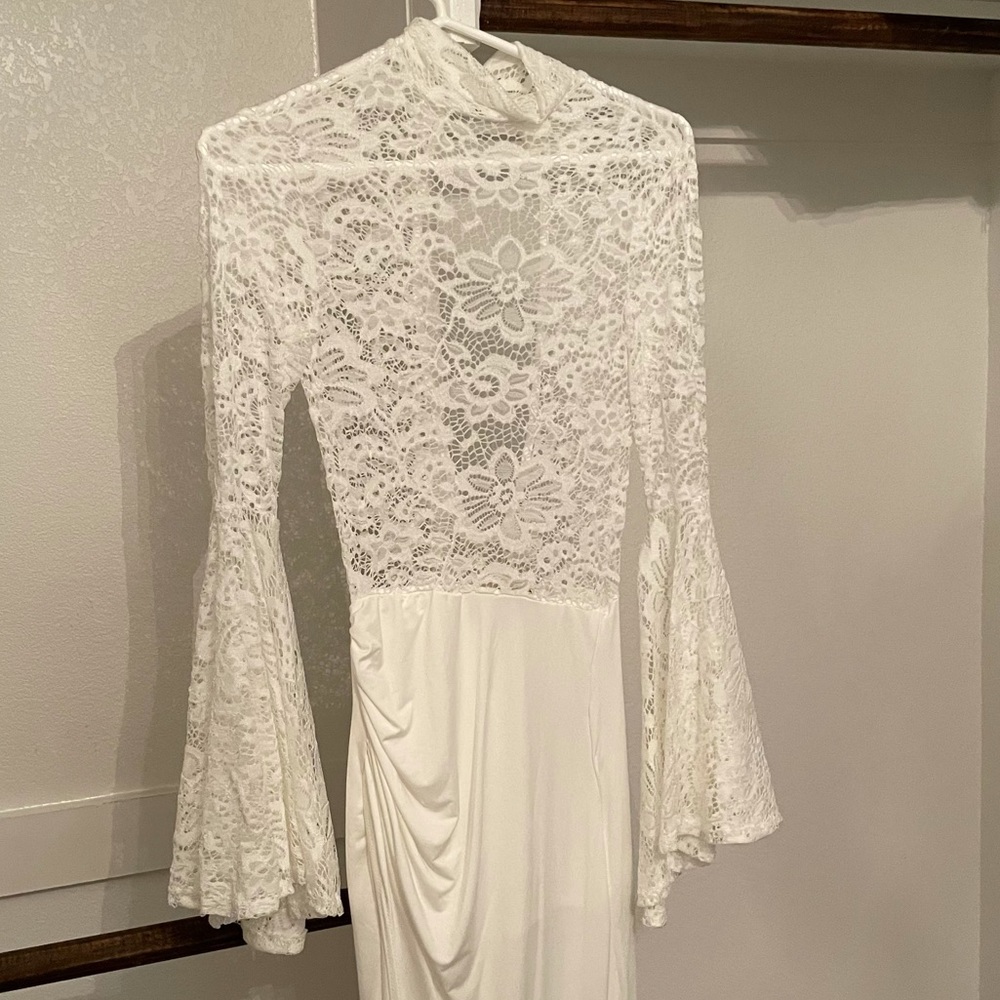 White boho dress